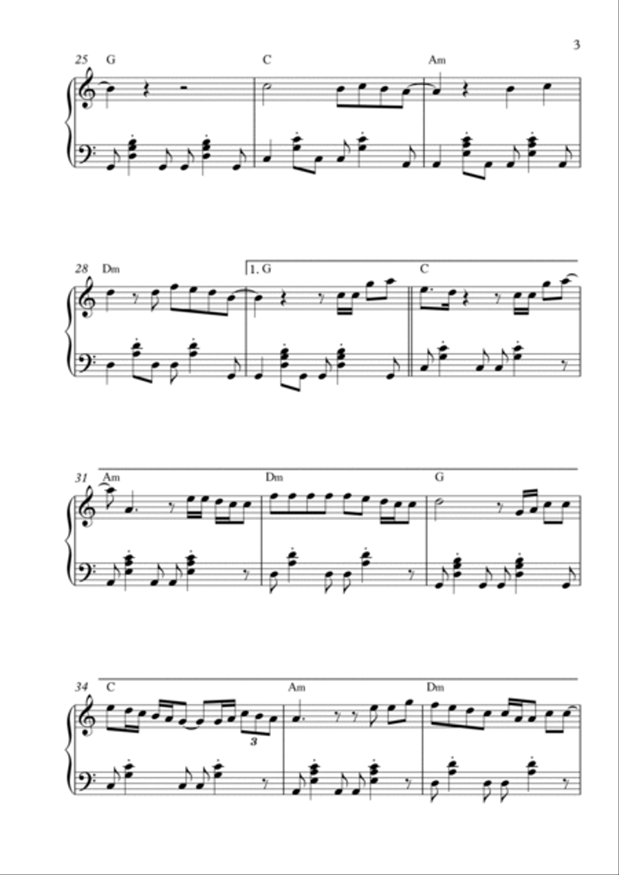 At My Worst Piano Solo scores gallery preview page 3