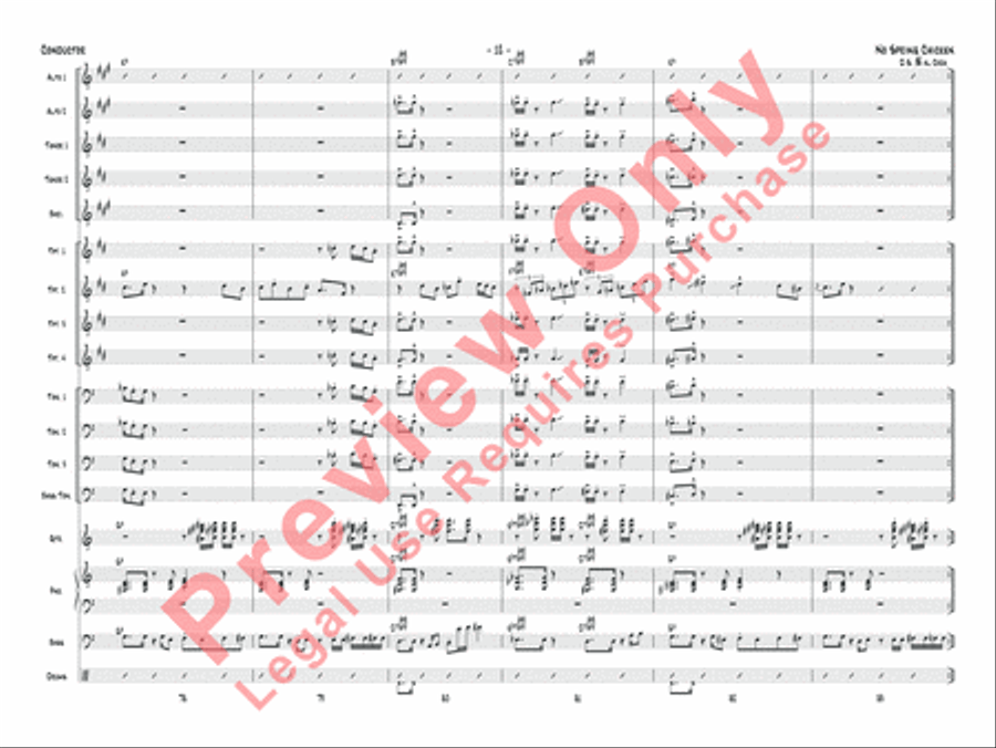 No Spring Chicken Jazz Ensemble scores gallery preview page 15