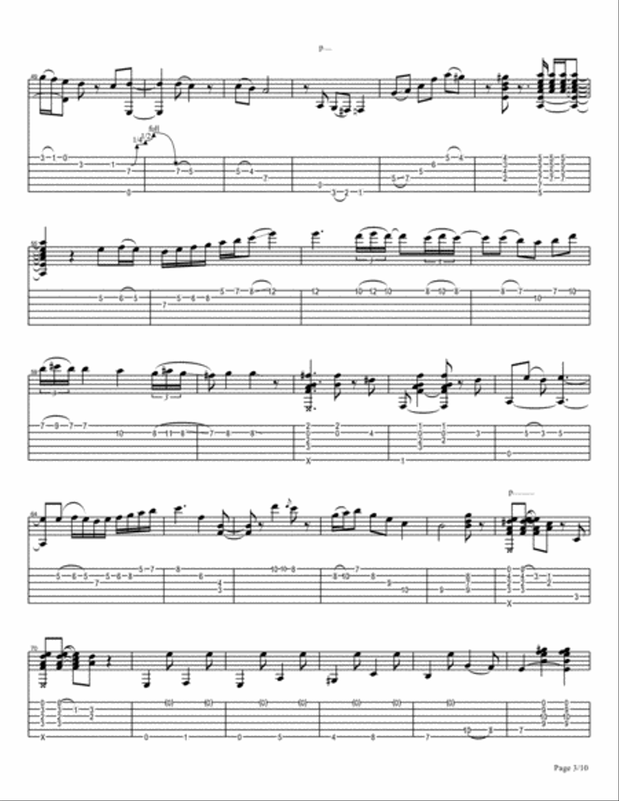 Jean Philippe Bruttmann - Macadam Paseo - 7 - Esperanza Electric Guitar scores gallery preview page 3