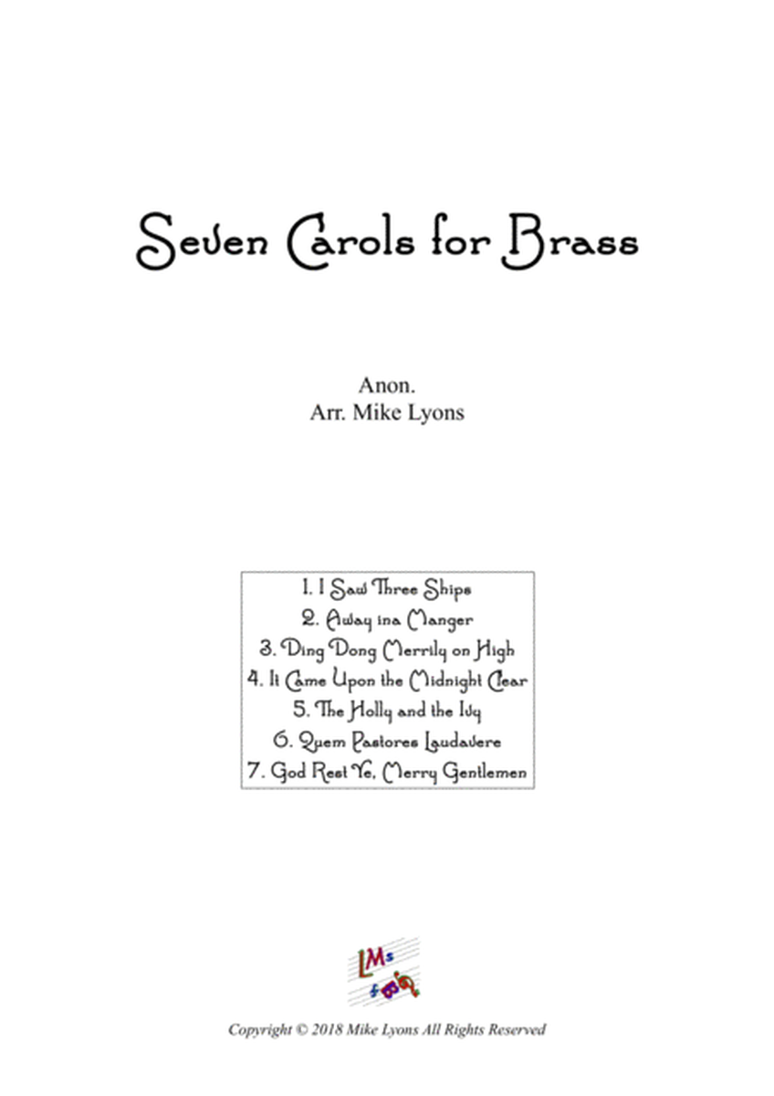 Brass Quintet - Seven Carols for Brass image number null