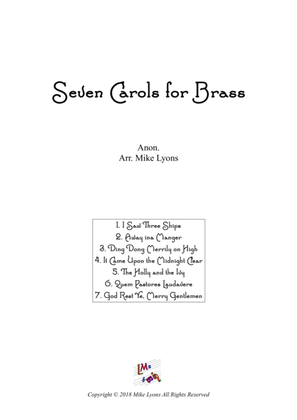Book cover for Brass Quintet - Seven Carols for Brass