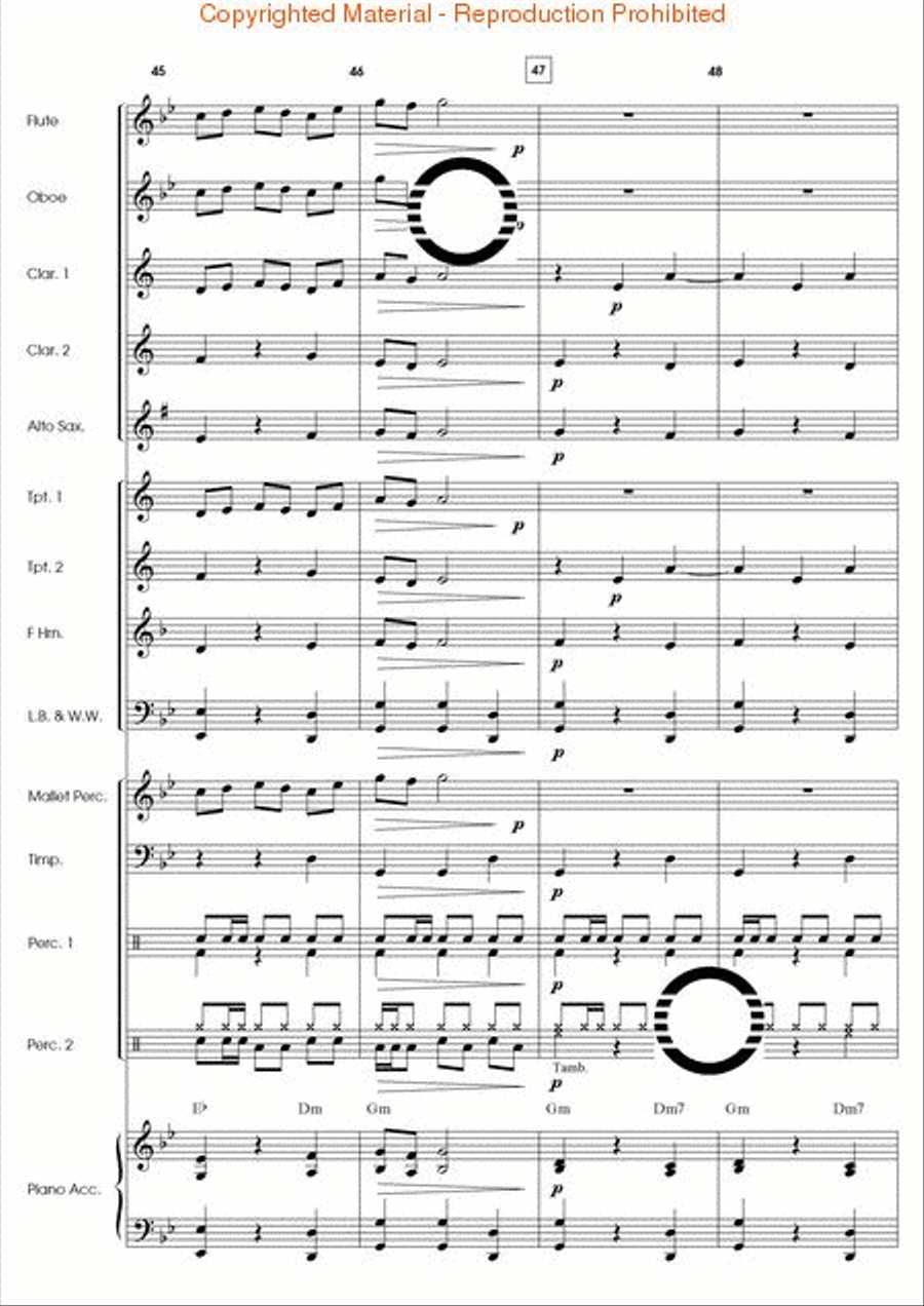 Fandango El Dorado Concert Band scores gallery preview page 13