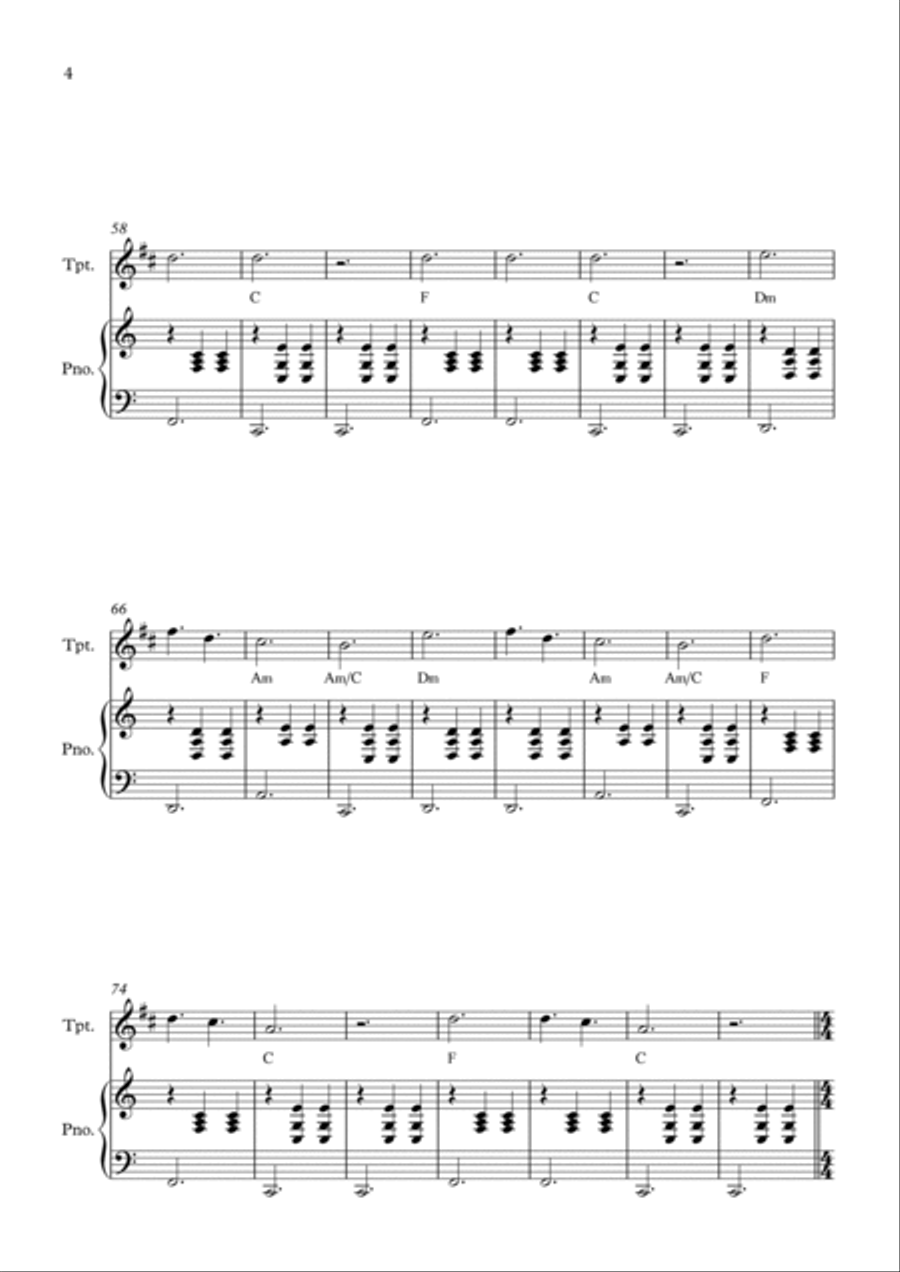 La Valse D'amelie B-Flat Trumpet scores gallery preview page 4