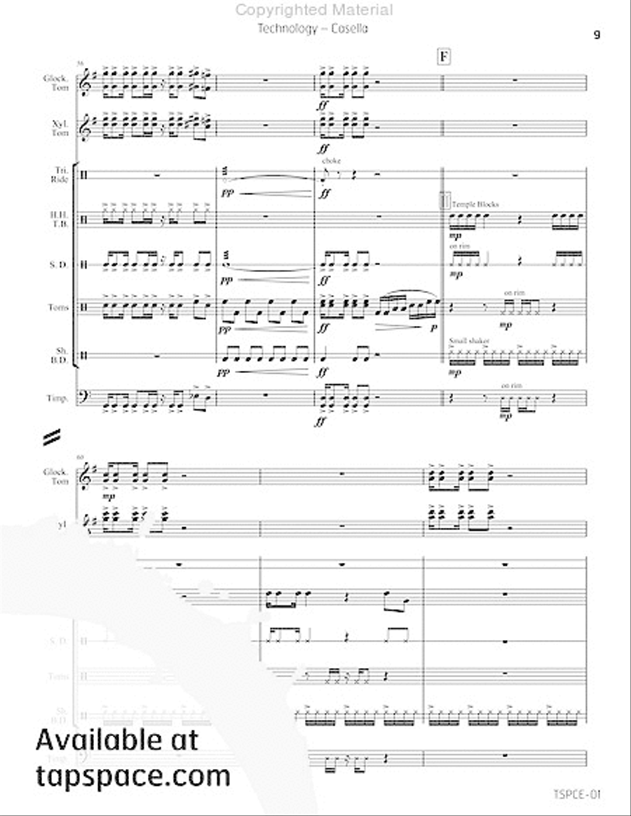 Technology Percussion Ensemble scores gallery preview page 12