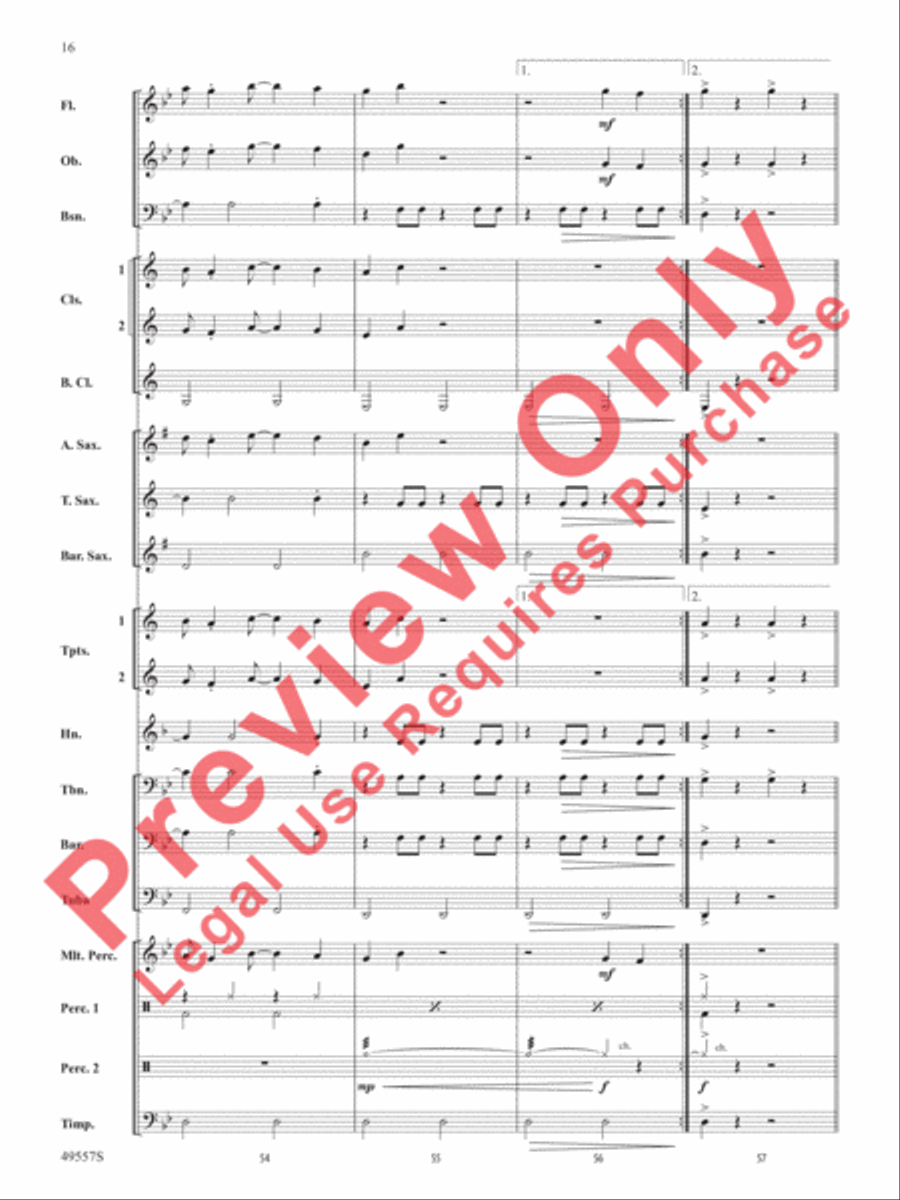 Dance Monkey Dance Monkey Concert Band scores gallery preview page 17