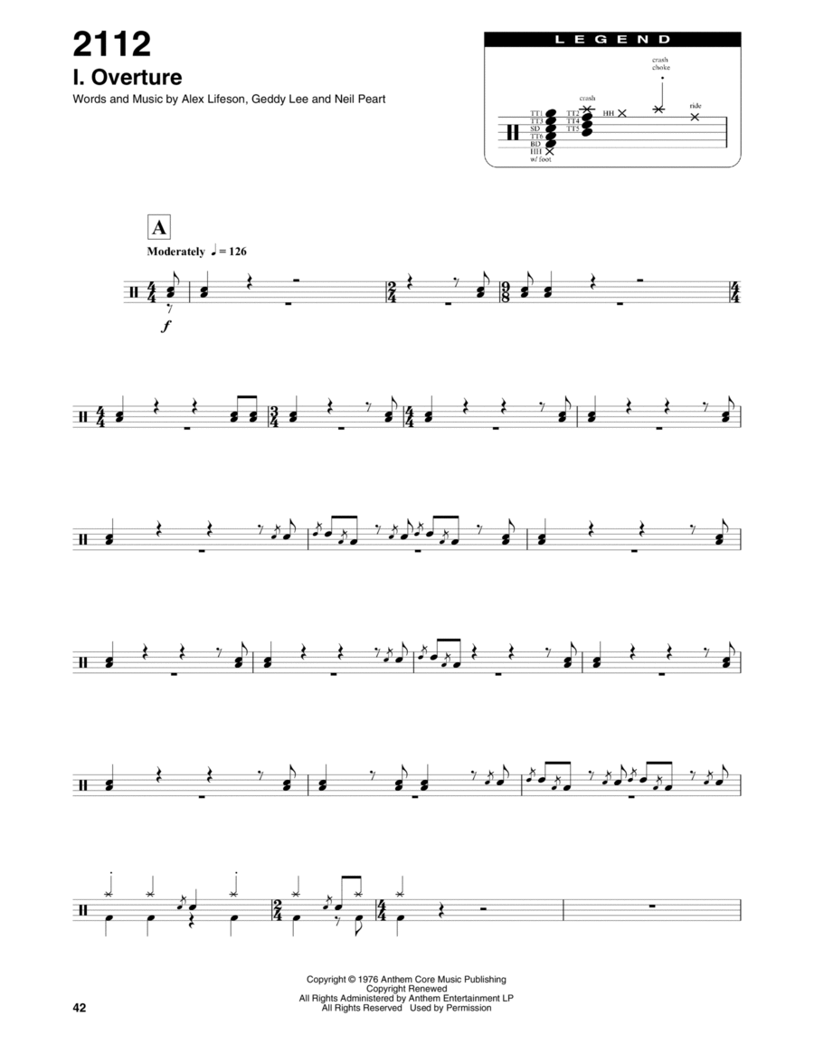 2112-I Overture Percussion scores gallery preview page 1