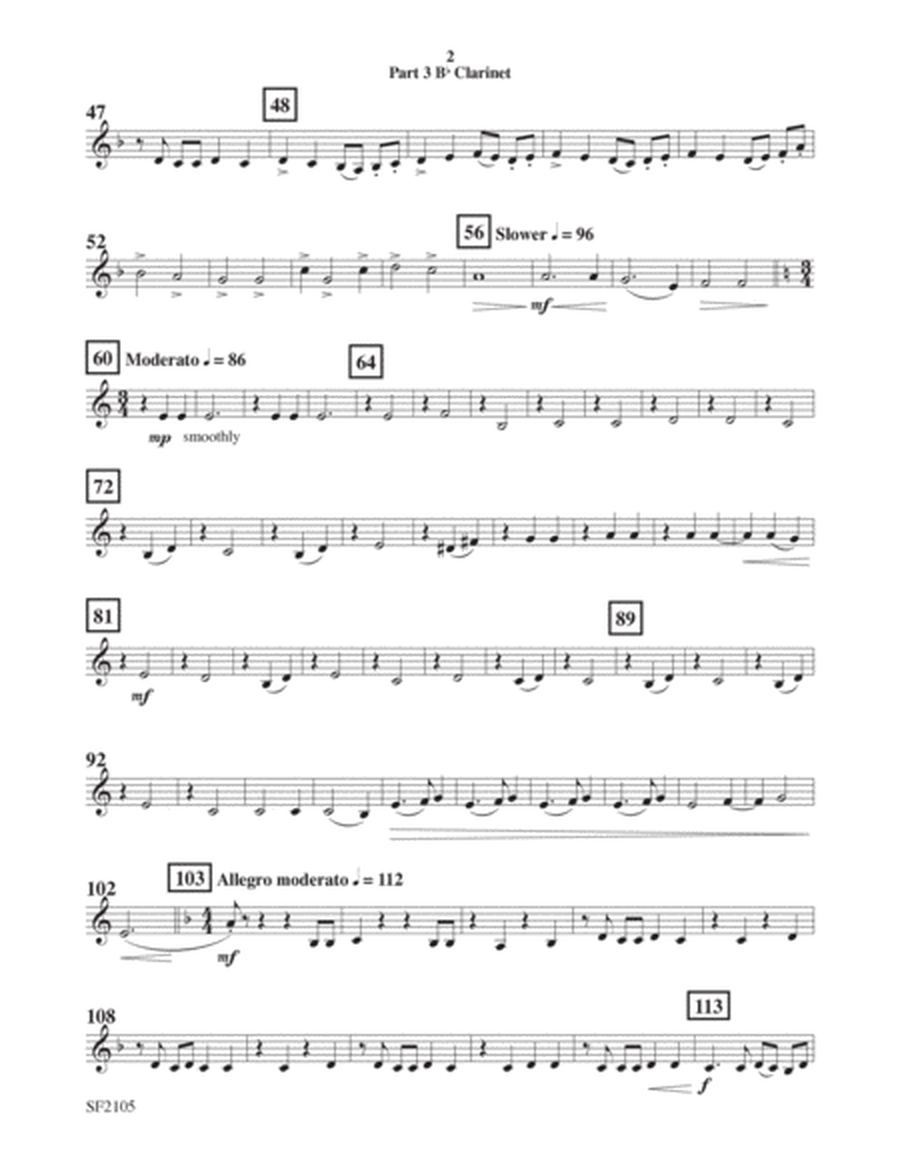 Westridge Overture - Clarinet 3