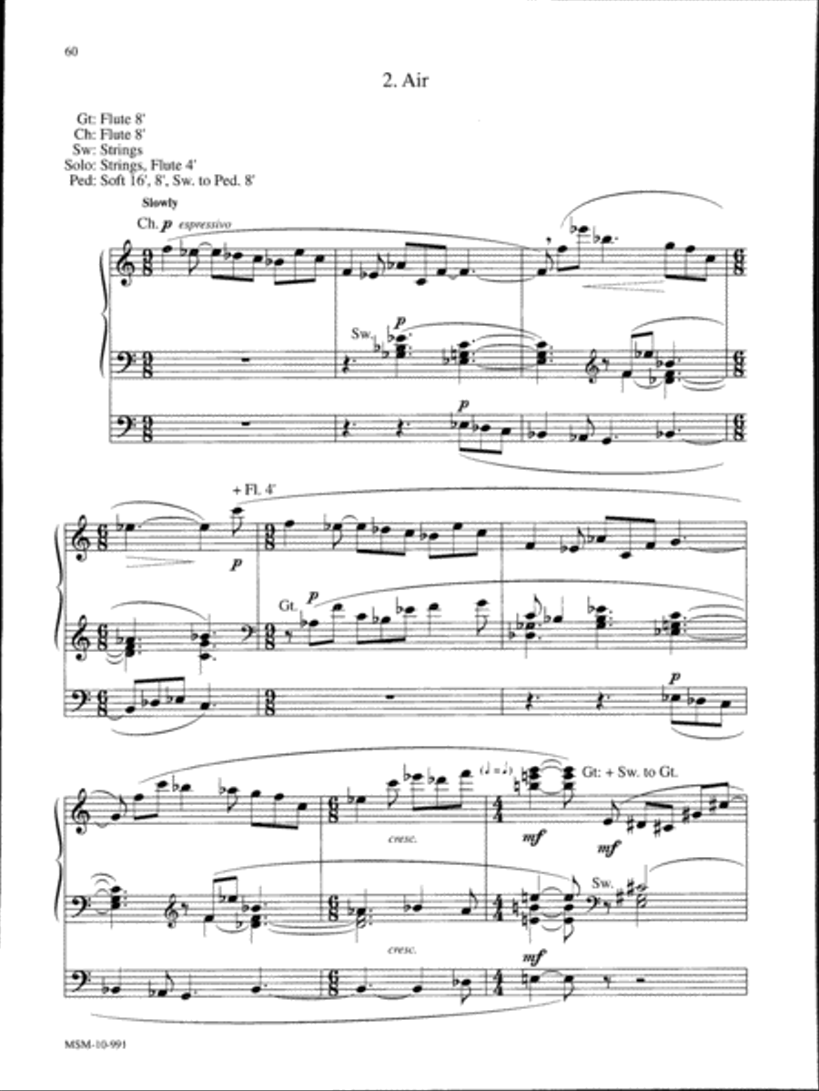 Marilyn Mason Music Library, Volume 2 Organ scores gallery preview page 18