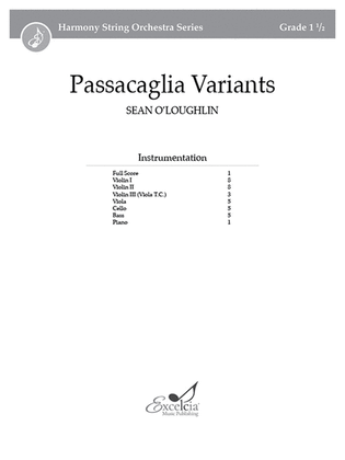 Book cover for Passacaglia Variants