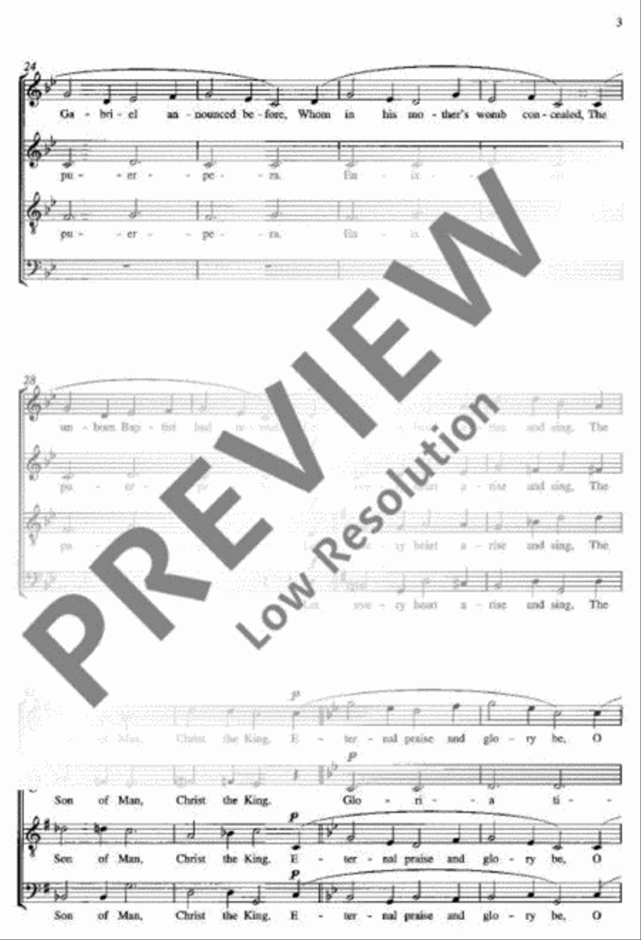 Three Carols 4-Part scores gallery preview page 6