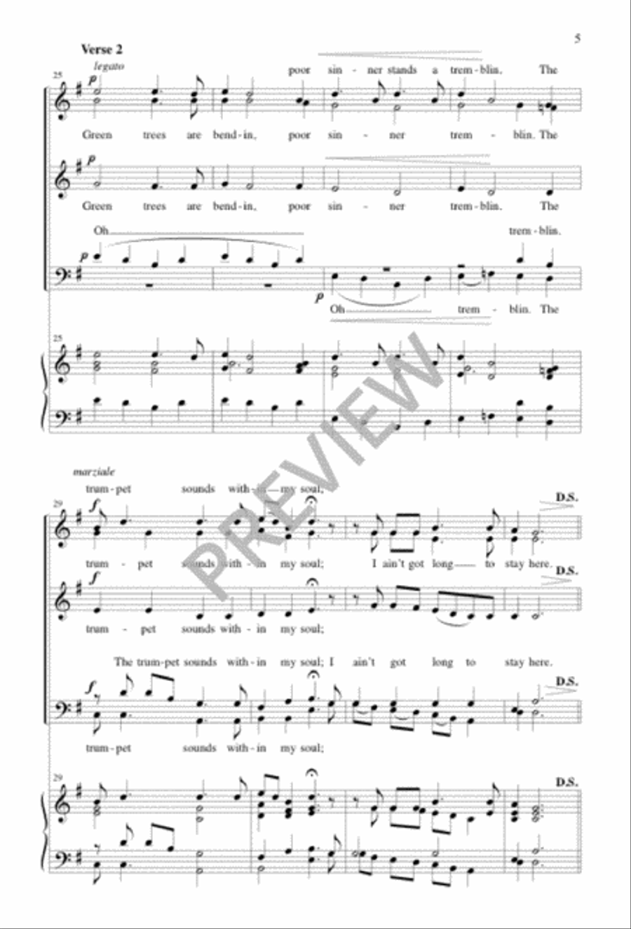 Steal Away SSATB scores gallery preview page 5
