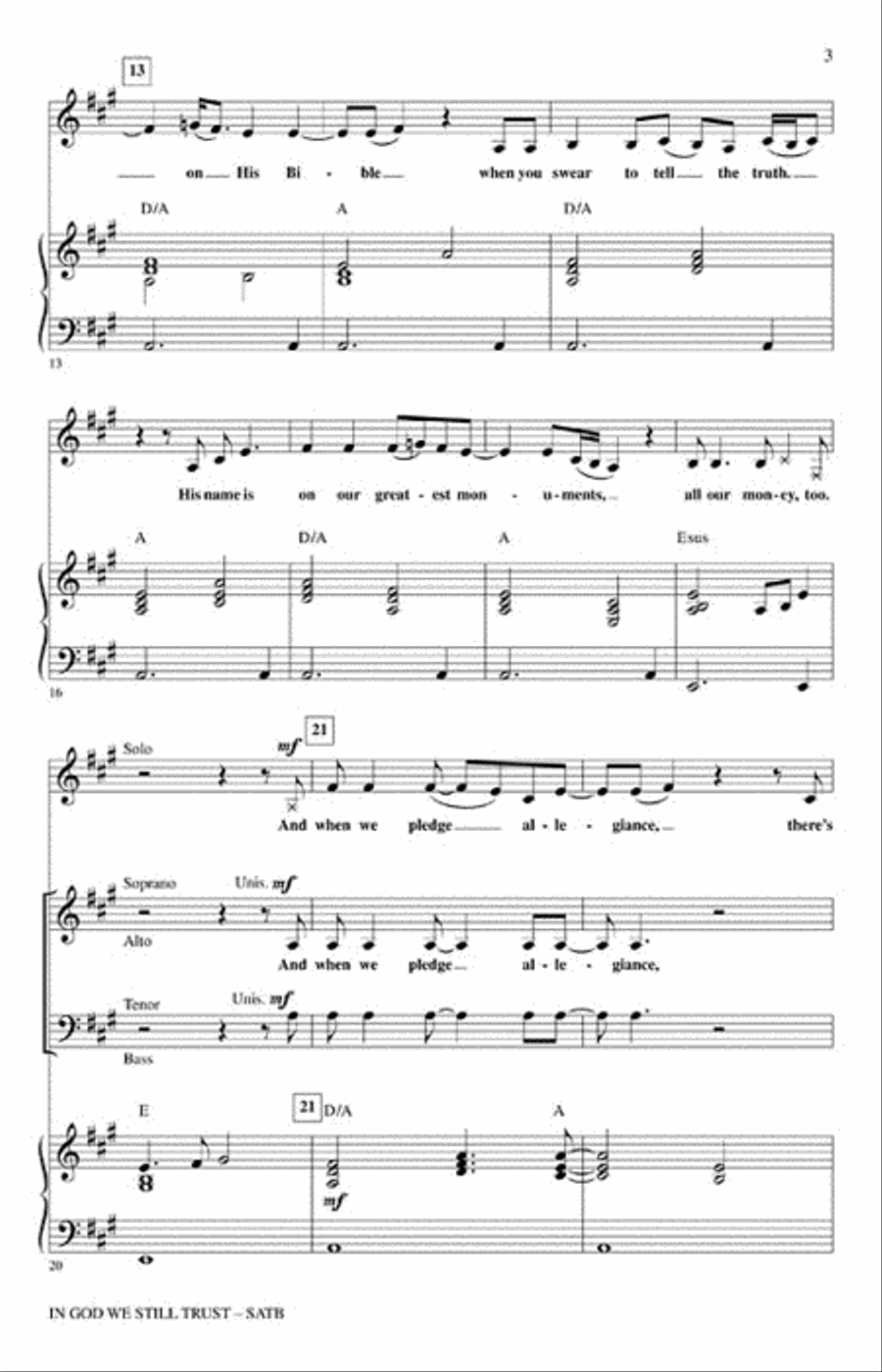 In God We Still Trust 4-Part scores gallery preview page 3