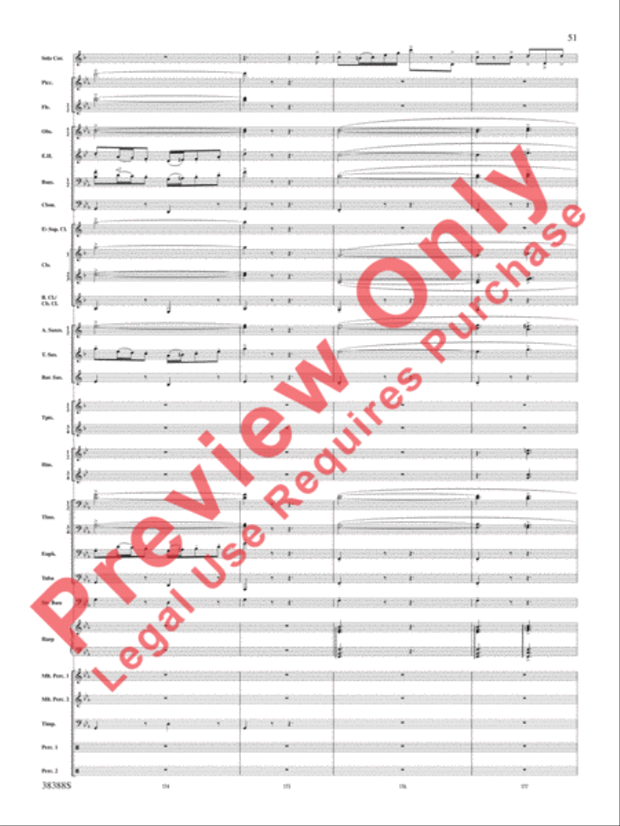 Napoli Napoli Concert Band scores gallery preview page 52