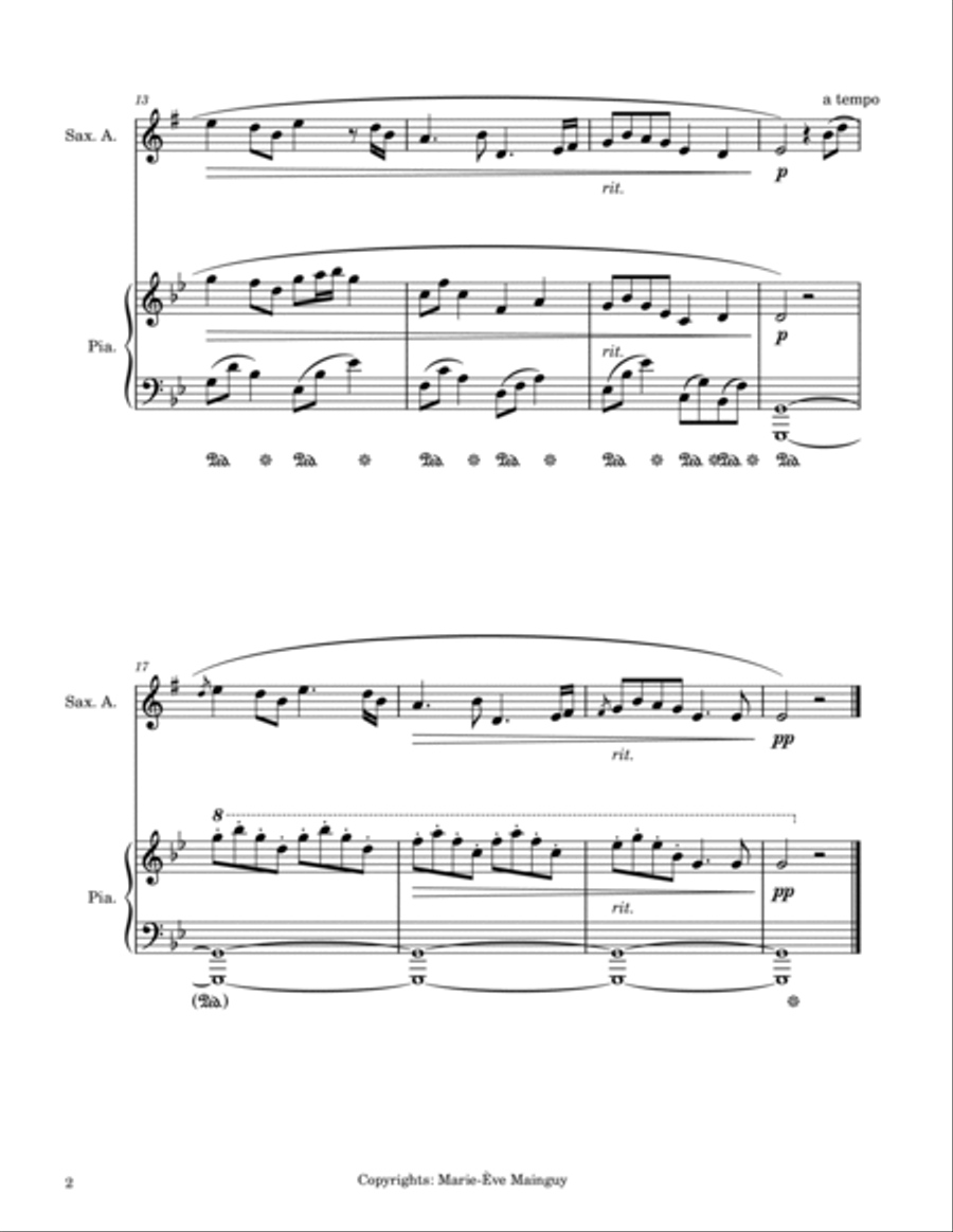Moorlough Shore Moorlough Shore Alto Saxophone scores gallery preview page 2