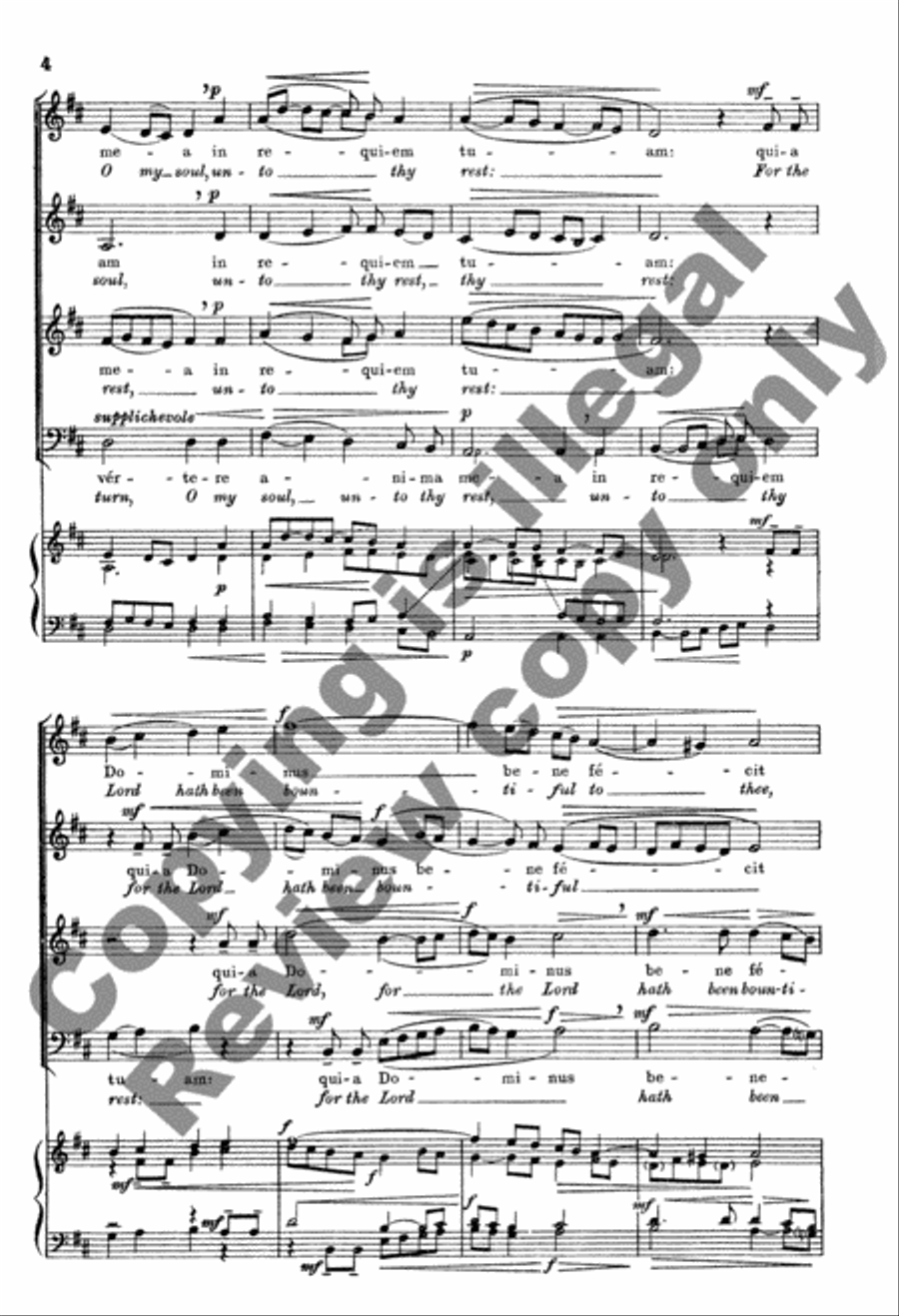Convertere anima mea (Return, O My Soul) 4-Part scores gallery preview page 8