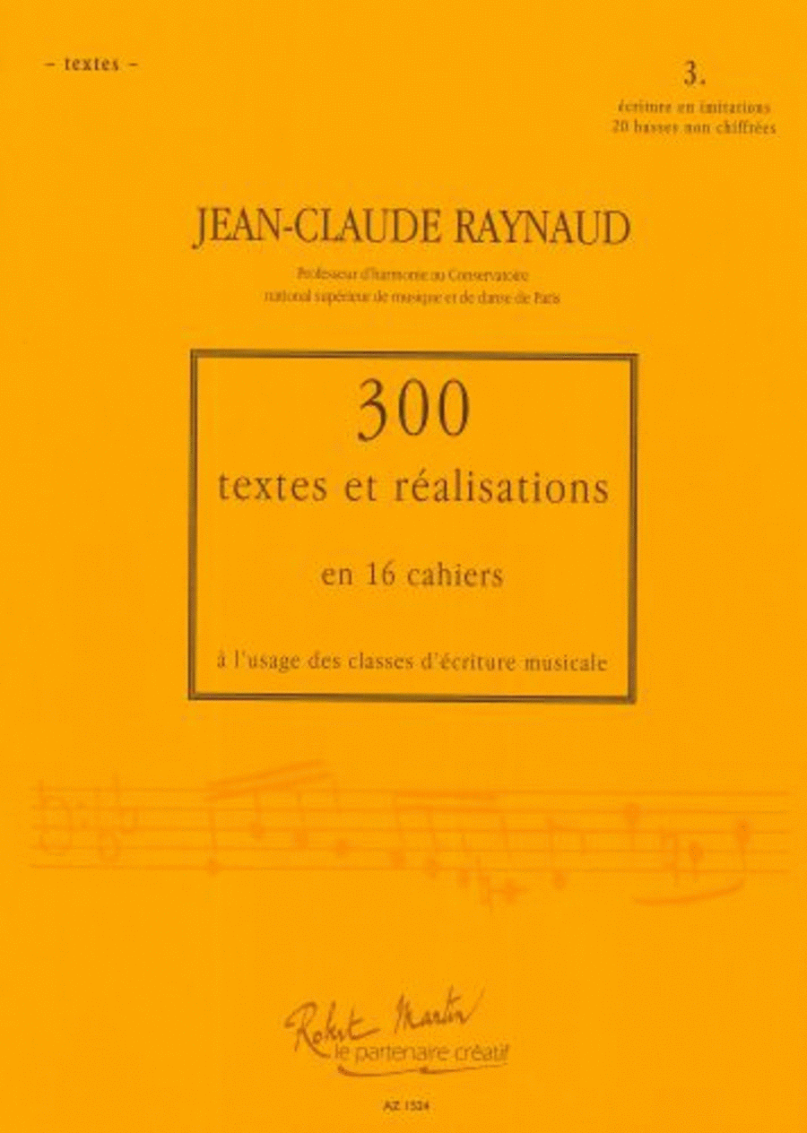 300 Textes et réalisations Cahier 3 (Textes) School and Community scores gallery preview page 1