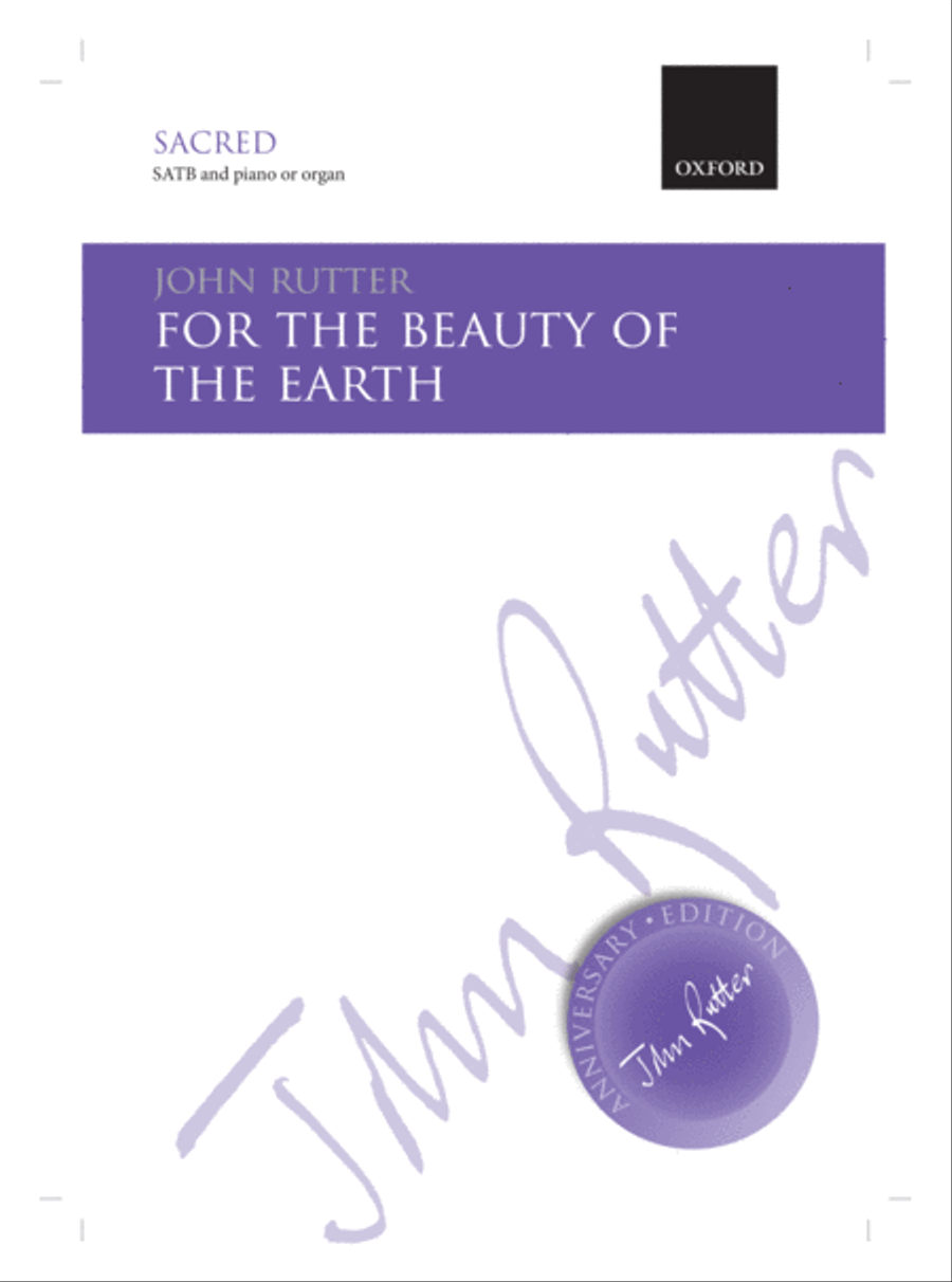 Book cover for For the beauty of the earth