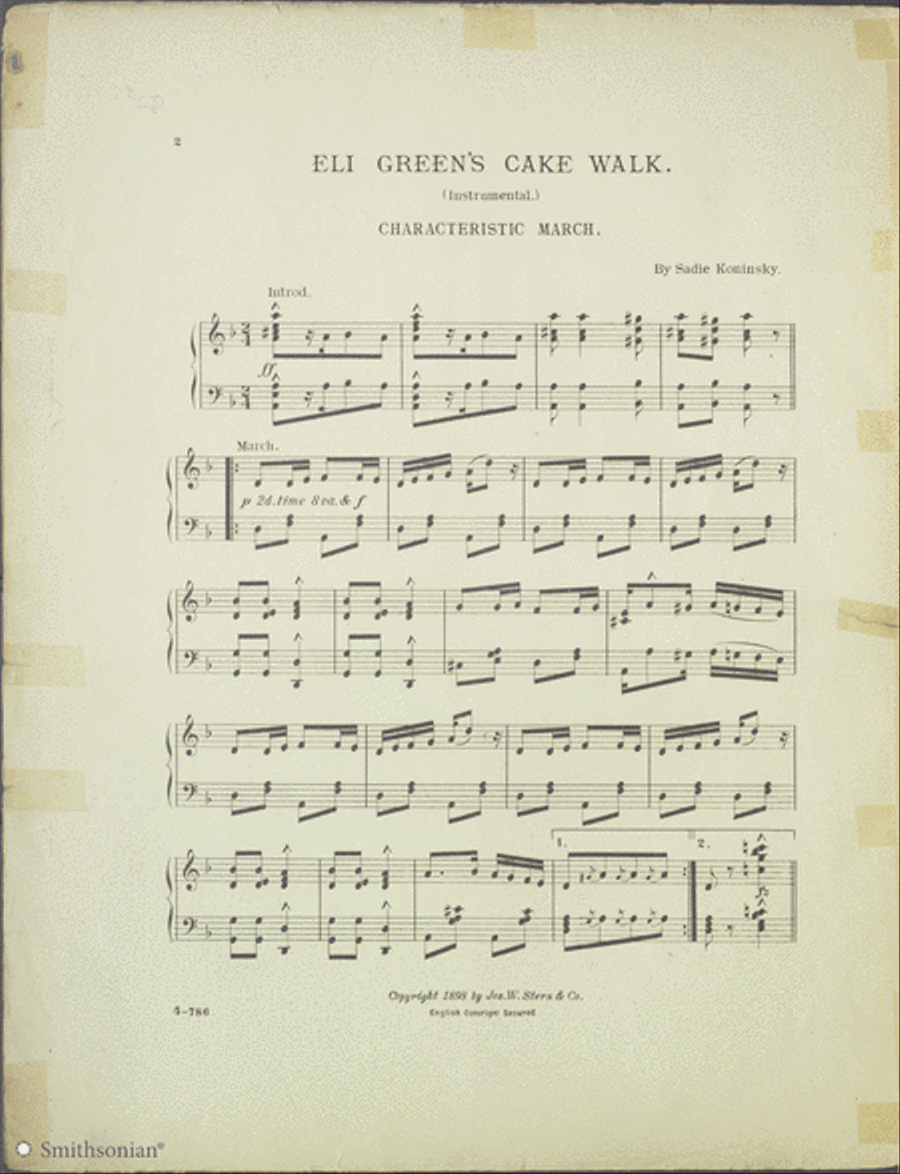 Eli Green's Cakewalk Eli Green's Cakewalk Piano Solo scores gallery preview page 2