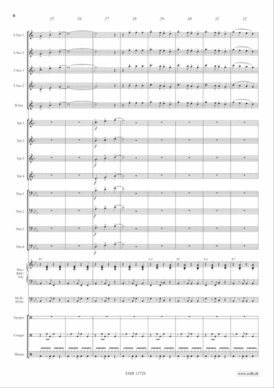 Aquarius Samba Big Band scores gallery preview page 7