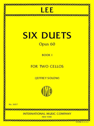 Book cover for Six Duets, Opus 60, Book I