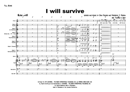 I will survive - Gloria Gaynor - Cover Band - female Vocals/4 Rhythm (b/g/p/dr)/4 Brass - A - minor image number null
