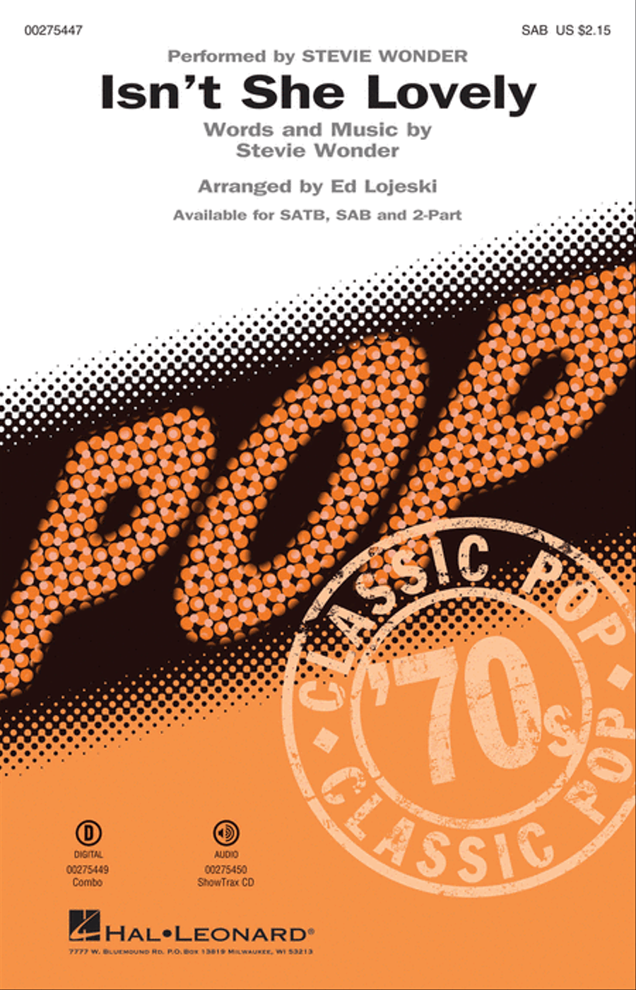 Isn't She Lovely Isn't She Lovely 3-Part scores gallery preview page 1