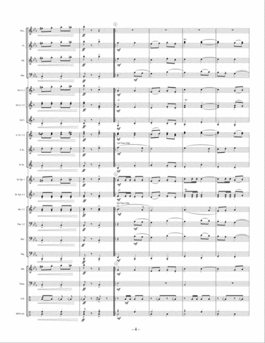 Oak Mountain March Oak Mountain March Concert Band scores gallery preview page 4