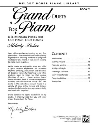 Grand Duets for Piano, Book 2: 8 Elementary Pieces for One Piano, Four Hands