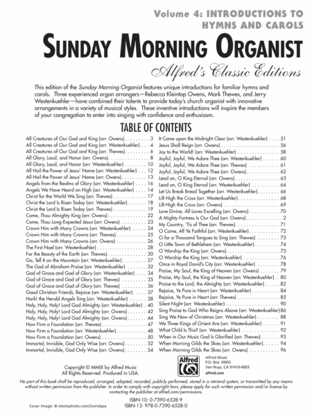 Sunday Morning Organist, Volume 4