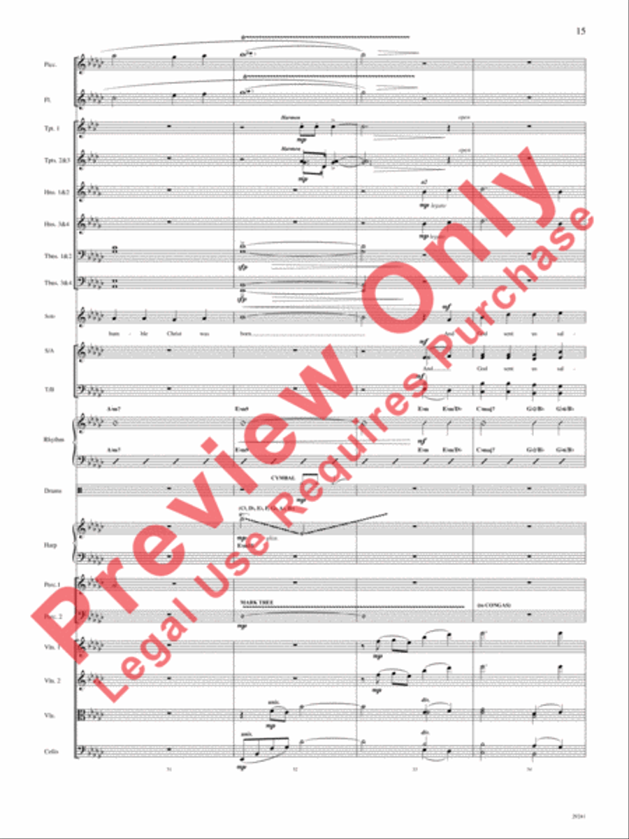 Go, Tell It on the Mountain Choir scores gallery preview page 15