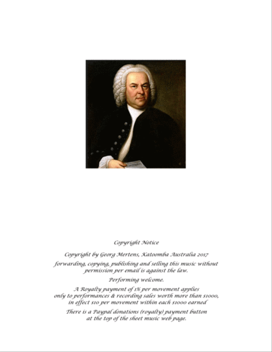 Bach Praeambulum C major for guitar (notes & TAB) Classical Guitar scores gallery preview page 2