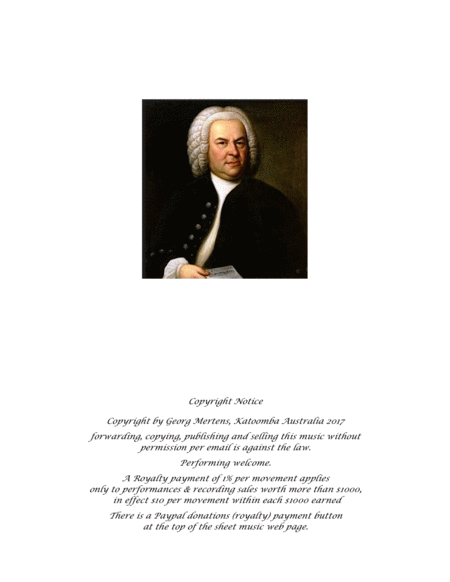 Bach Praeambulum C major for guitar (notes & TAB)