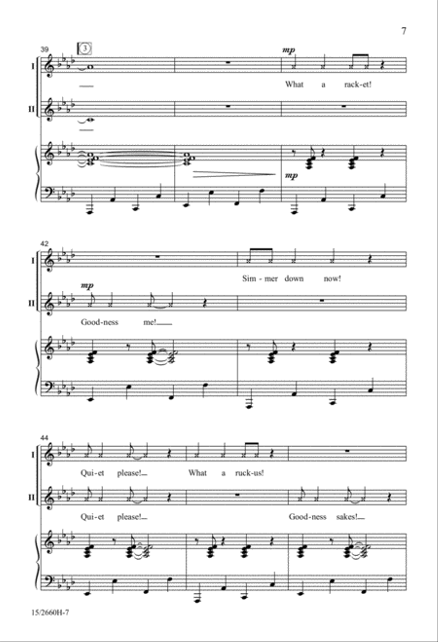 Someone's in the Kitchen! 2-Part scores gallery preview page 7