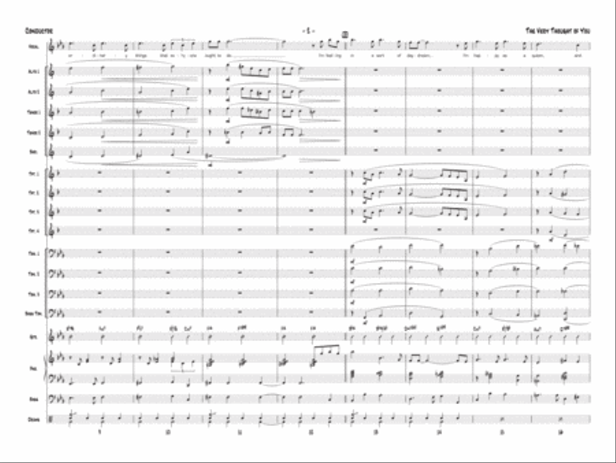 The Very Thought of You: Score Jazz Ensemble scores gallery preview page 4