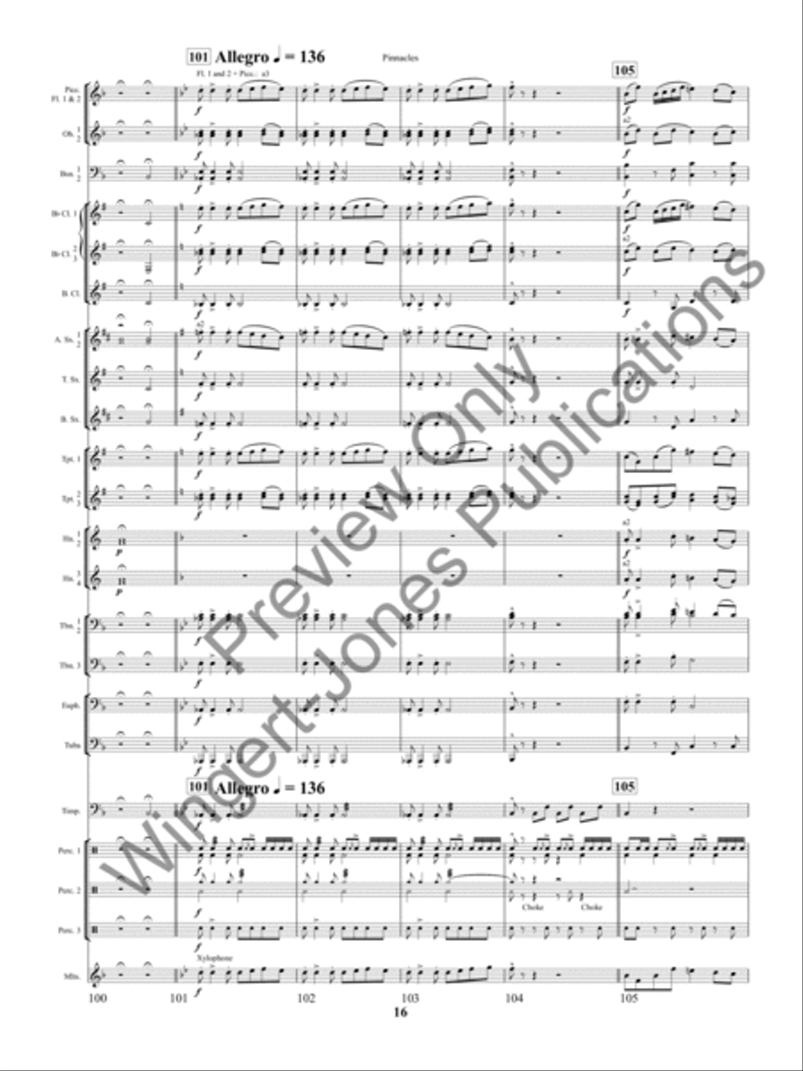 Pinnacles Concert Band scores gallery preview page 19