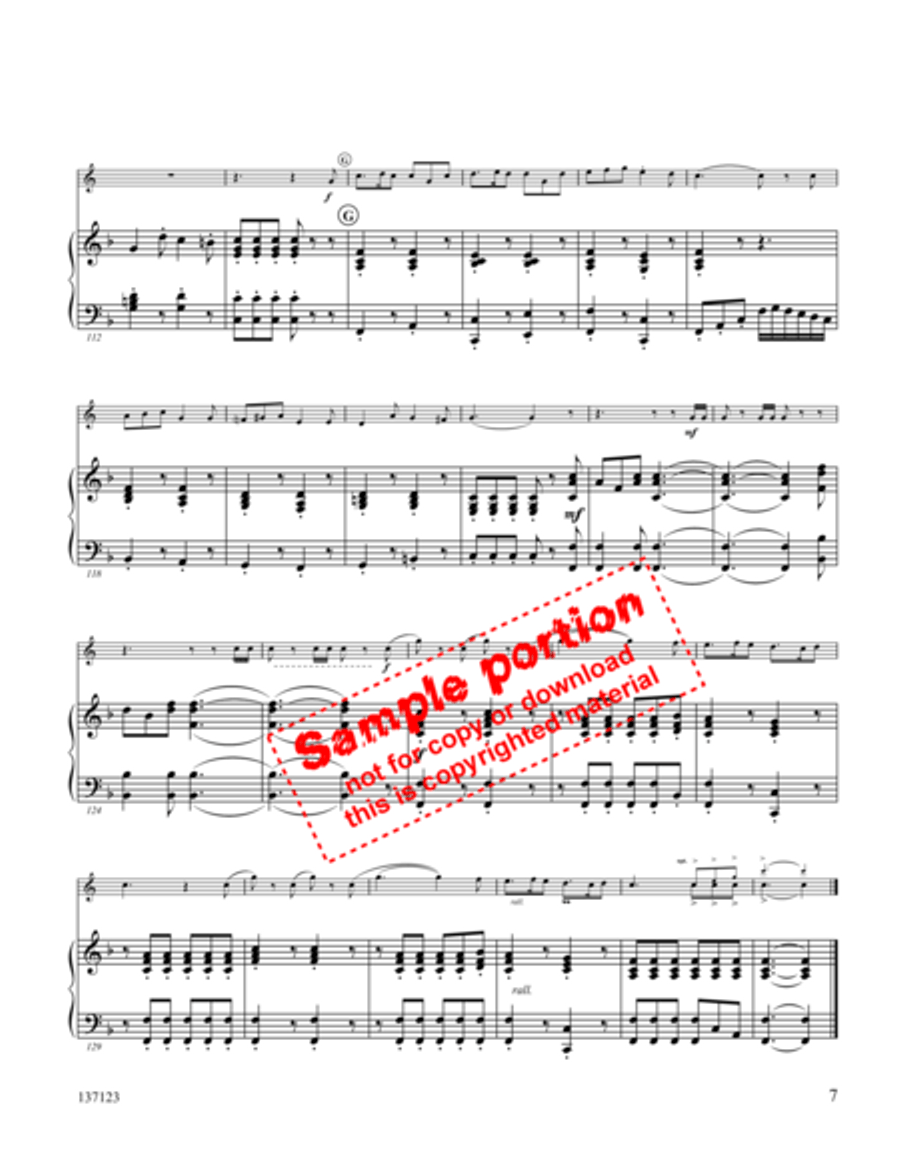 Majestic Sweetness Sits Enthroned Horn Solo scores gallery preview page 4