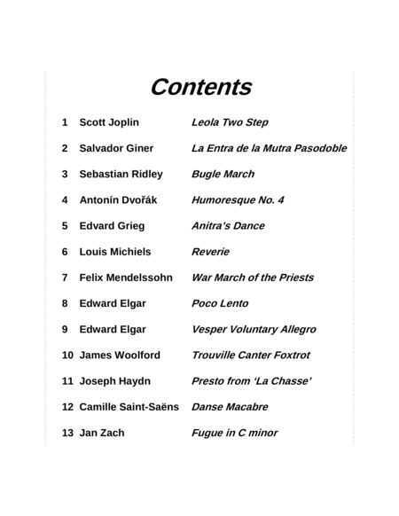 13 Intermediate Clarinet Quartets - Score & Parts image number null
