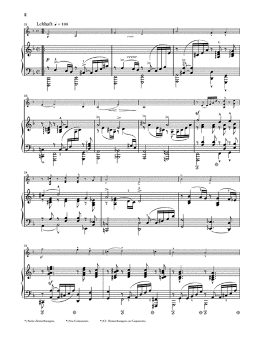 Robert Schumann – Violin Sonata No. 2 in D minor, Op. 121 Violin Solo scores gallery preview page 3