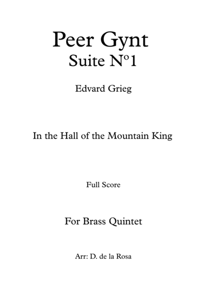 In The Hall of the Mountain King - Suite Peer Gynt N image number null