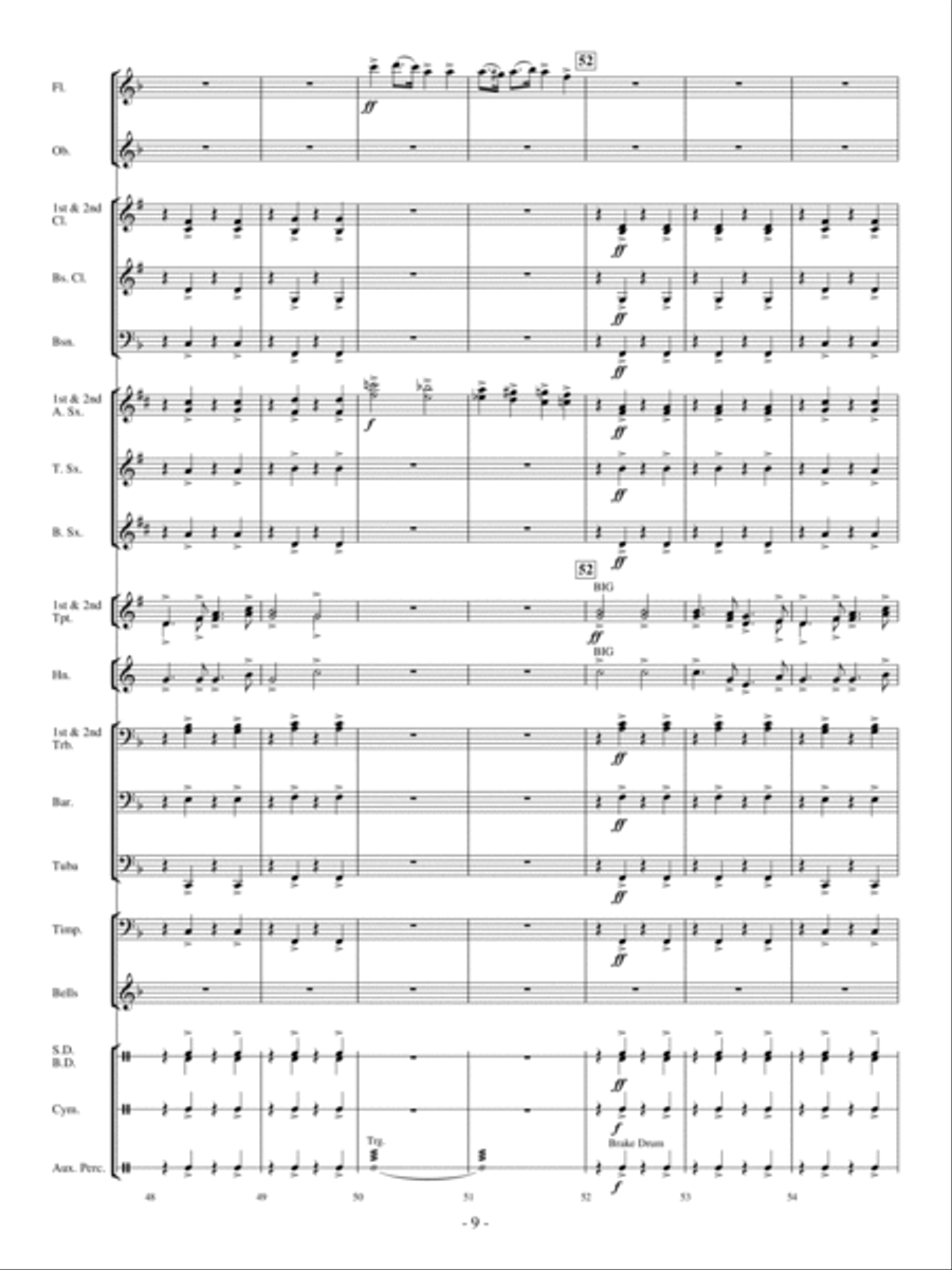 A Crazy, Mixed-Up Opera Concert Band scores gallery preview page 8