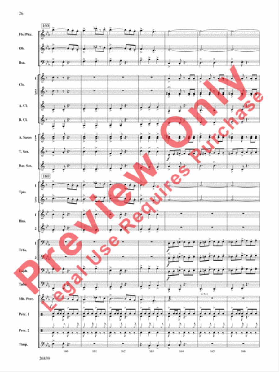 Flourish for Winds Concert Band scores gallery preview page 27