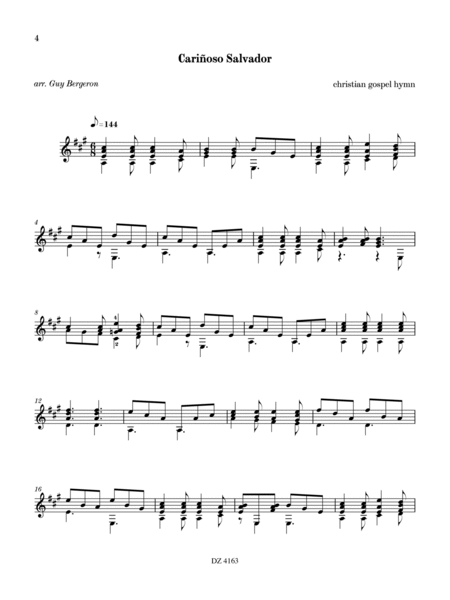 Solo Guitar Works vol. 4, Hymns arrangements