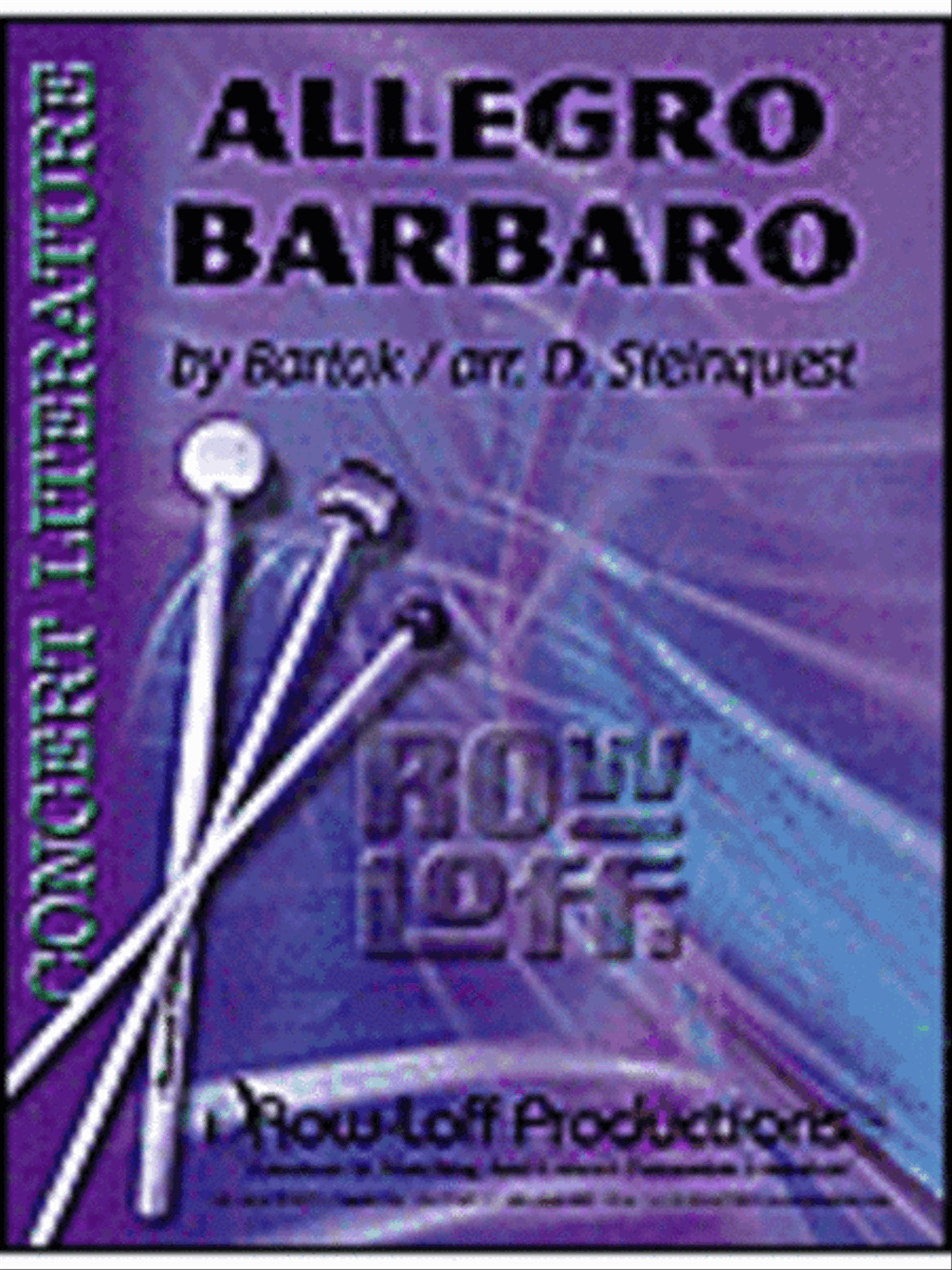 Allegro barbaro Percussion Ensemble scores gallery preview page 1