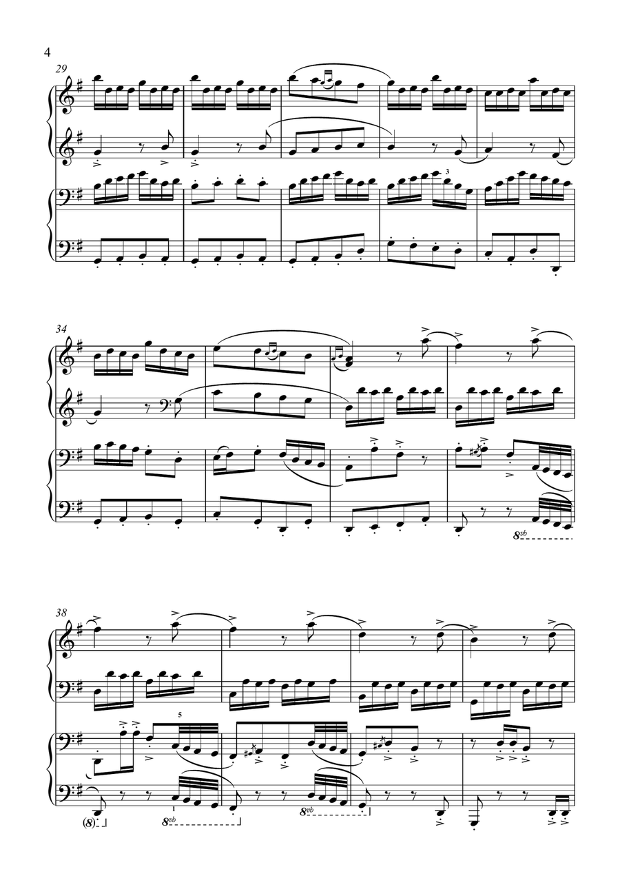 Le Coucou...et son ami (Piano Duet - Four Hands) Piano Duet scores gallery preview page 4