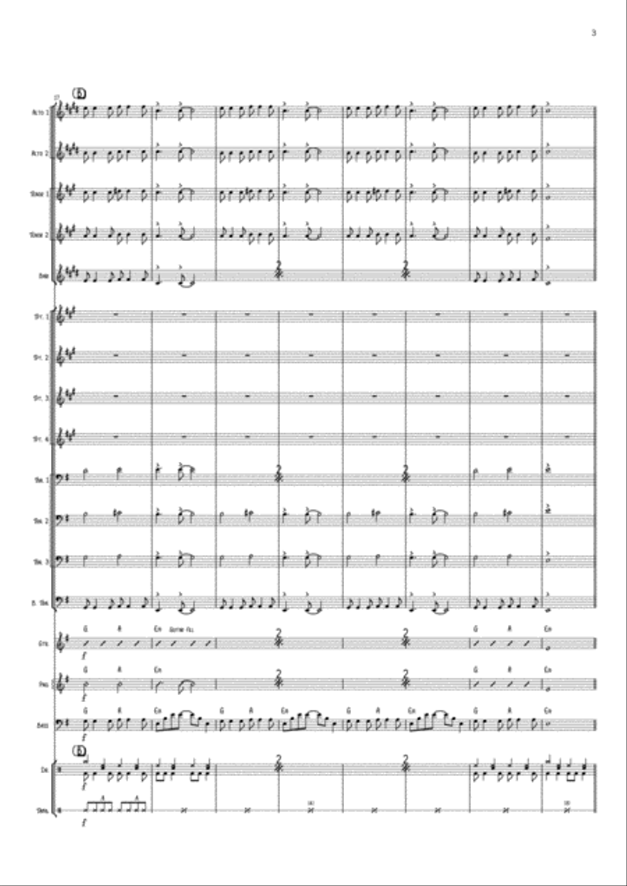 Born To Be Wild Saxophone scores gallery preview page 3
