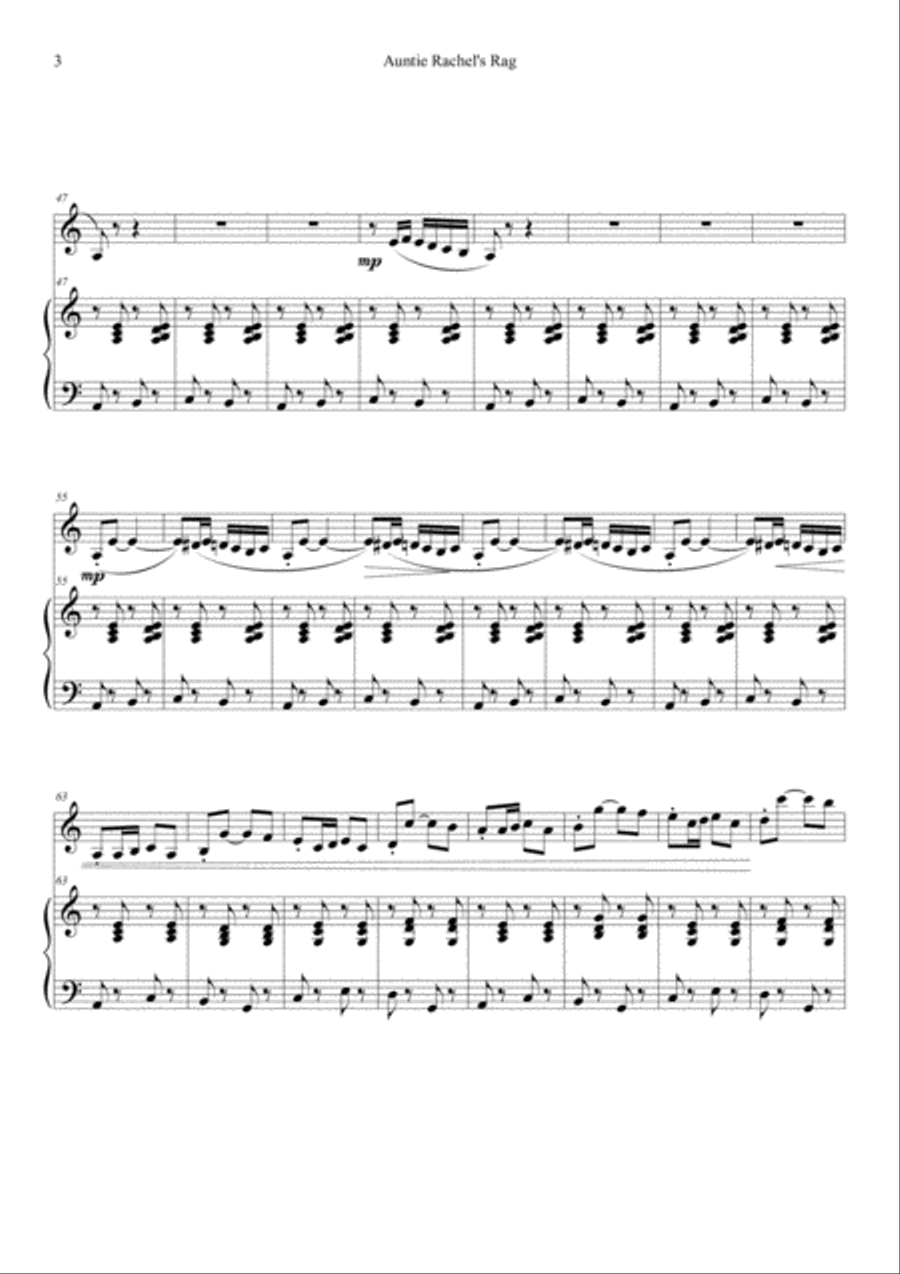 3 Fun Melodies for Violin and Piano Violin Solo scores gallery preview page 6