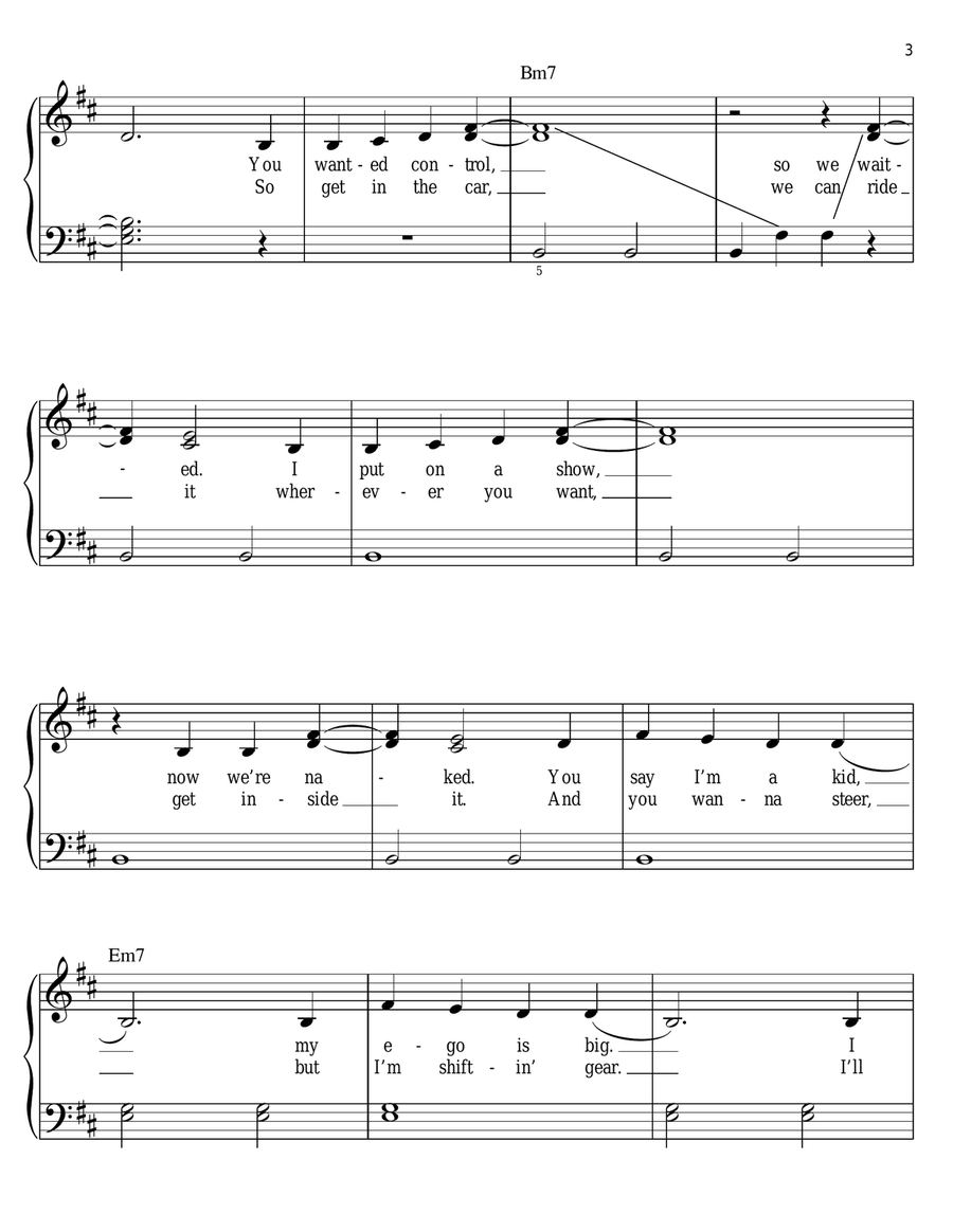Moves Like Jagger Voice scores gallery preview page 3