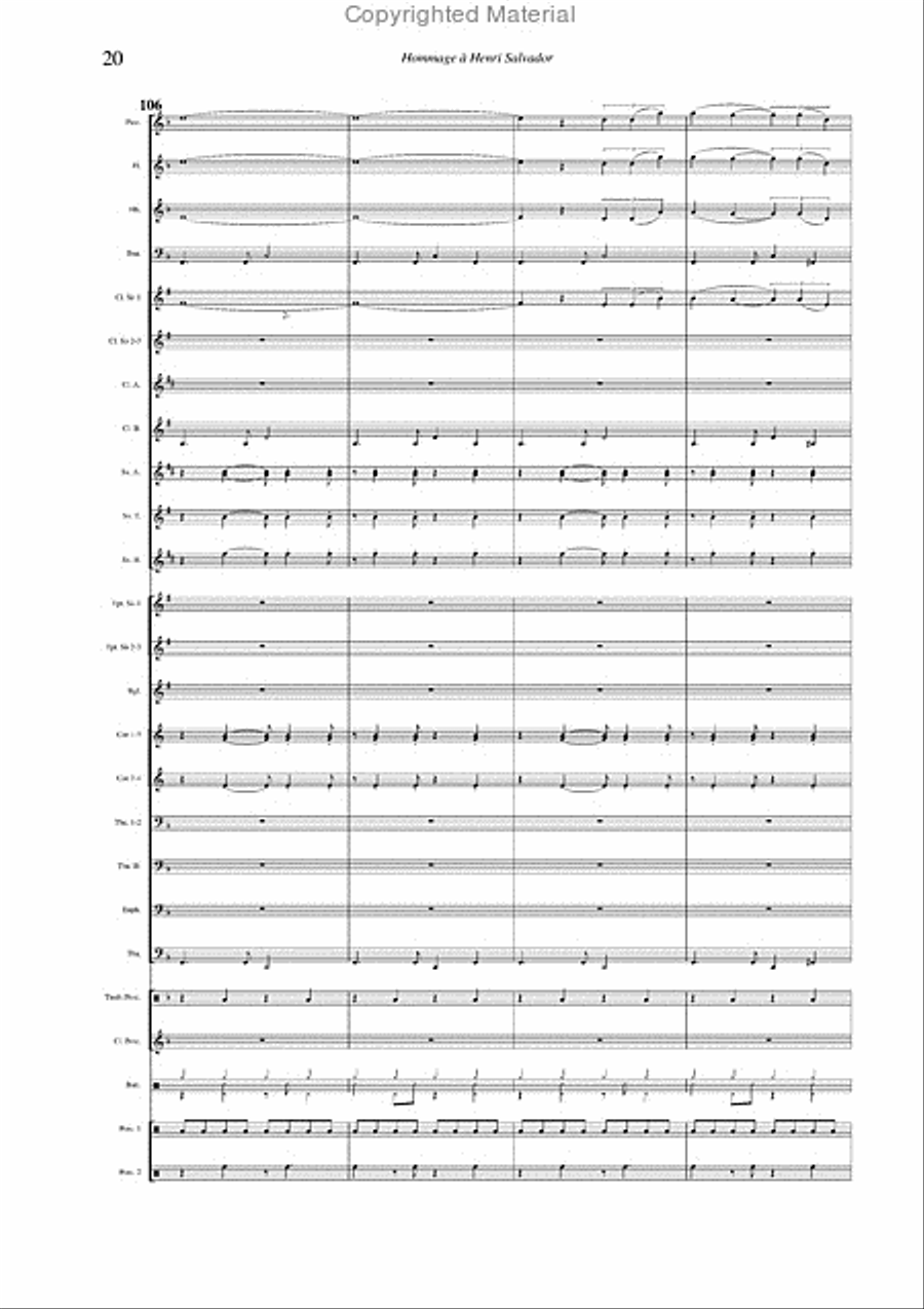 Salvador Medley Concert Band scores gallery preview page 13
