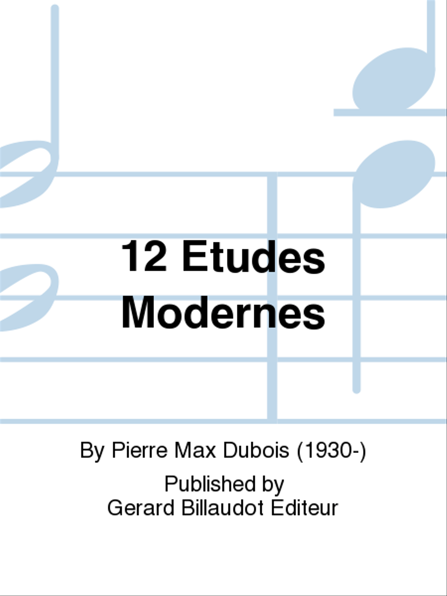 12 Etudes Modernes Saxophone scores gallery preview page 1