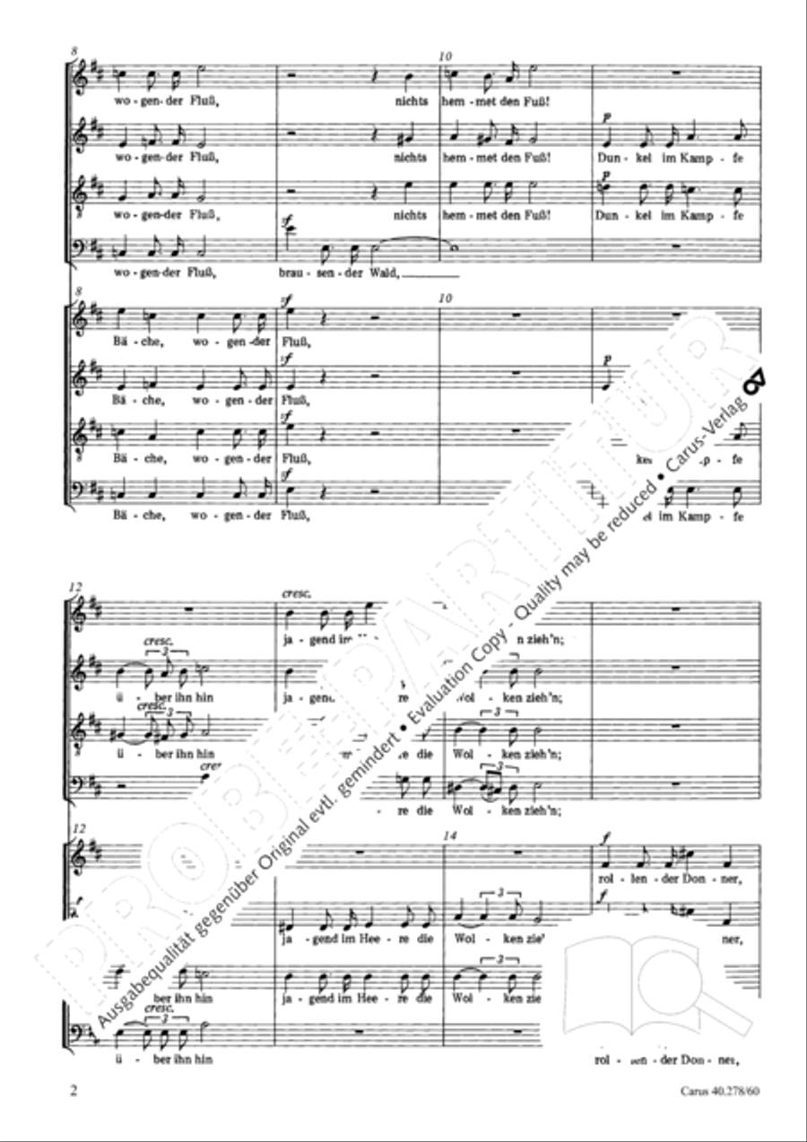 Ungewisses Licht 4-Part scores gallery preview page 3